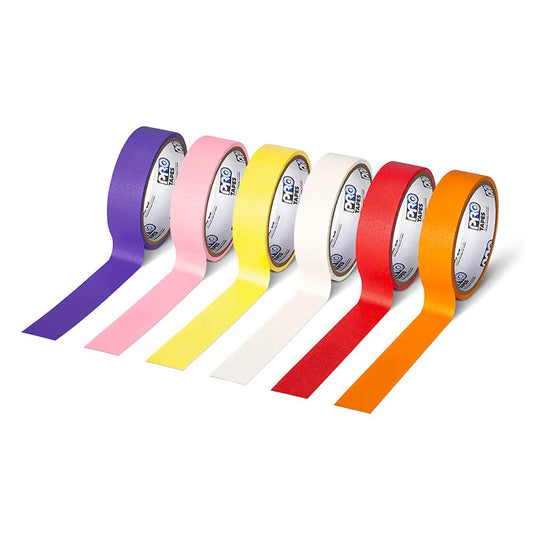 Set de 6 masking tapes de colores para codificar departamentos en set