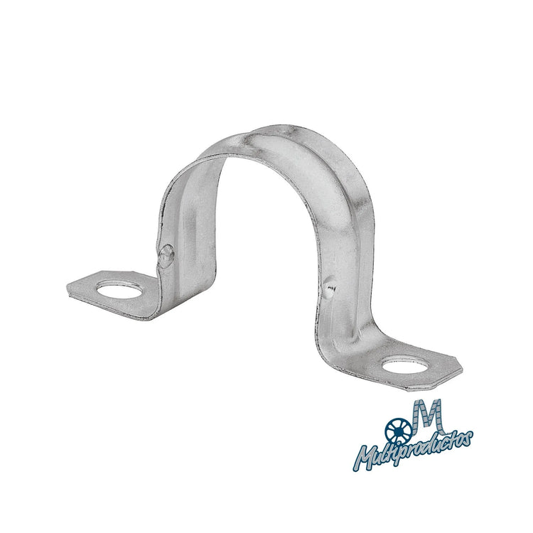 Abrazadera Omega para tubo usada en rigging de set