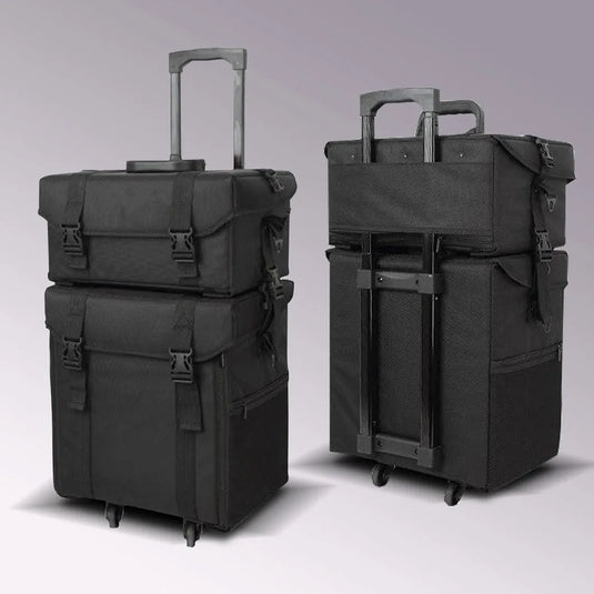 Maletín Maquillaje Profesional C/ Ruedas Estuche Organizador