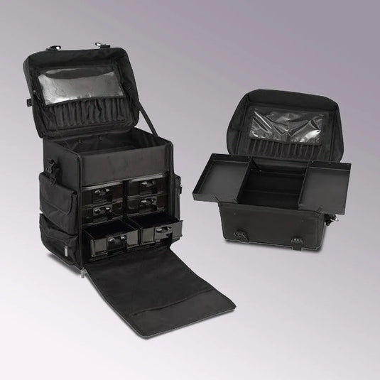 Maletín Maquillaje Profesional C/ Ruedas Estuche Organizador