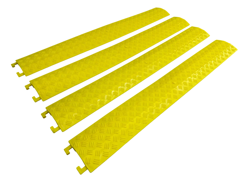 Cargue la imagen en el visor de la galería, PACK PASACABLES PEATONAL AMARILLAS DE 1 CANAL (4pza)
