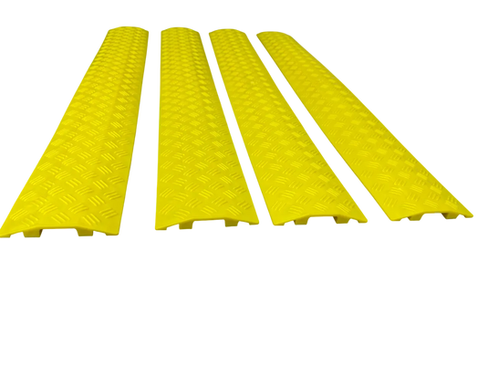 PACK PASACABLES PEATONAL AMARILLAS DE 1 CANAL (4pza)