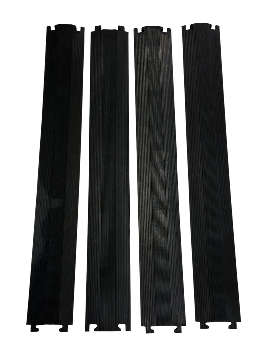 PACK PASACABLES PEATONAL NEGRO DE 1 CANAL (4pza )