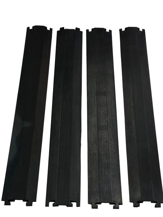 PACK PASACABLES PEATONAL NEGRO DE 1 CANAL (4pza )