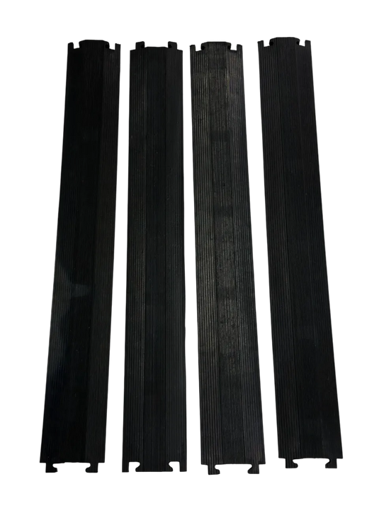 PACK PASACABLES PEATONAL NEGRO DE 1 CANAL (4pza )