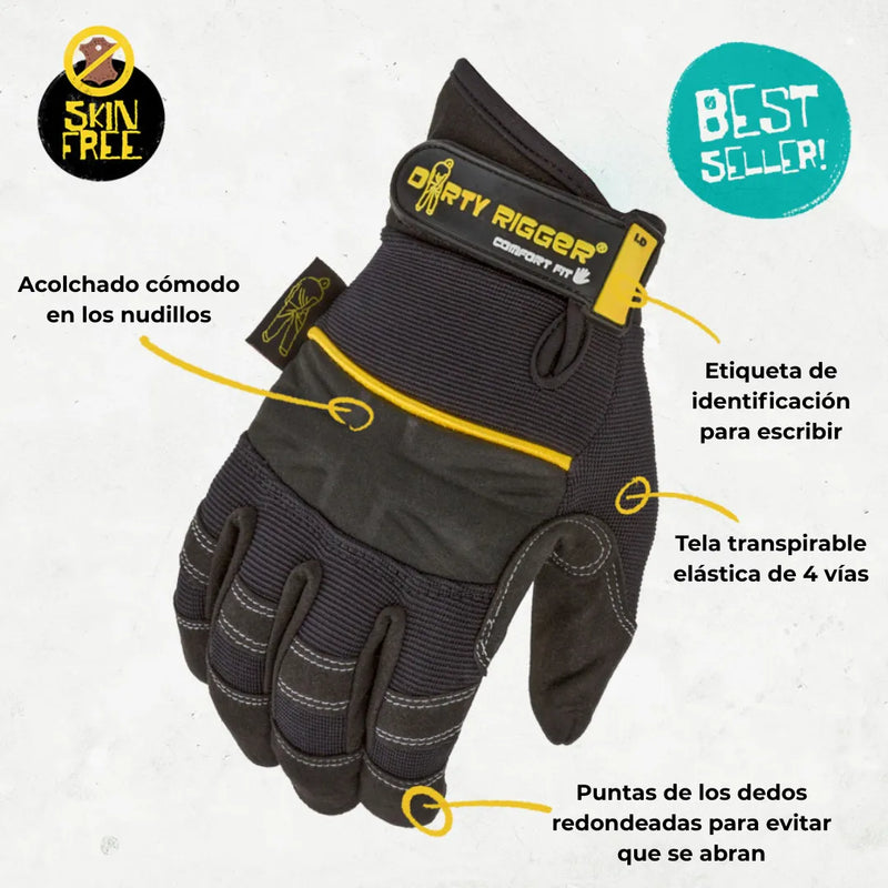 Cargue la imagen en el visor de la galería, Guantes Comfort Fit Uso General (Dedos completos) - Multiproductos y expendables SA de CV
