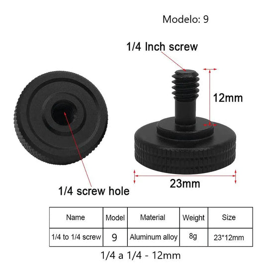 Adaptador de tornillo de trípodes 1 Pieza