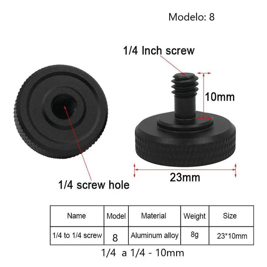 Adaptador de tornillo de trípodes 1 Pieza