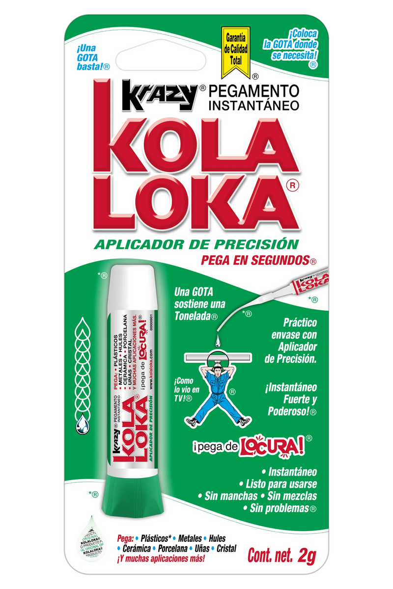 Cargue la imagen en el visor de la galería, Pegamento Kola Loka con aplicador de precisión  2 g - Multiproductos y expendables SA de CV
