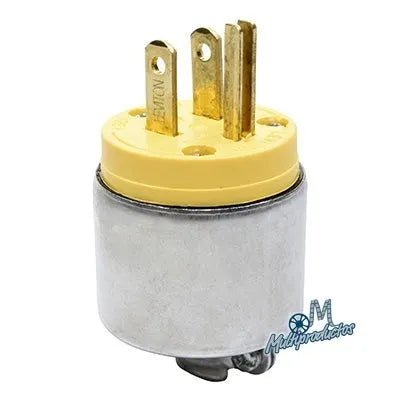 Cargue la imagen en el visor de la galería, CLAVIJA BLINDADA 125 VOLTS GRIS LEVITON
