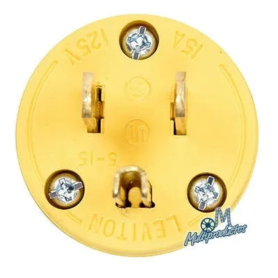 CLAVIJA BLINDADA 125 VOLTS GRIS LEVITON