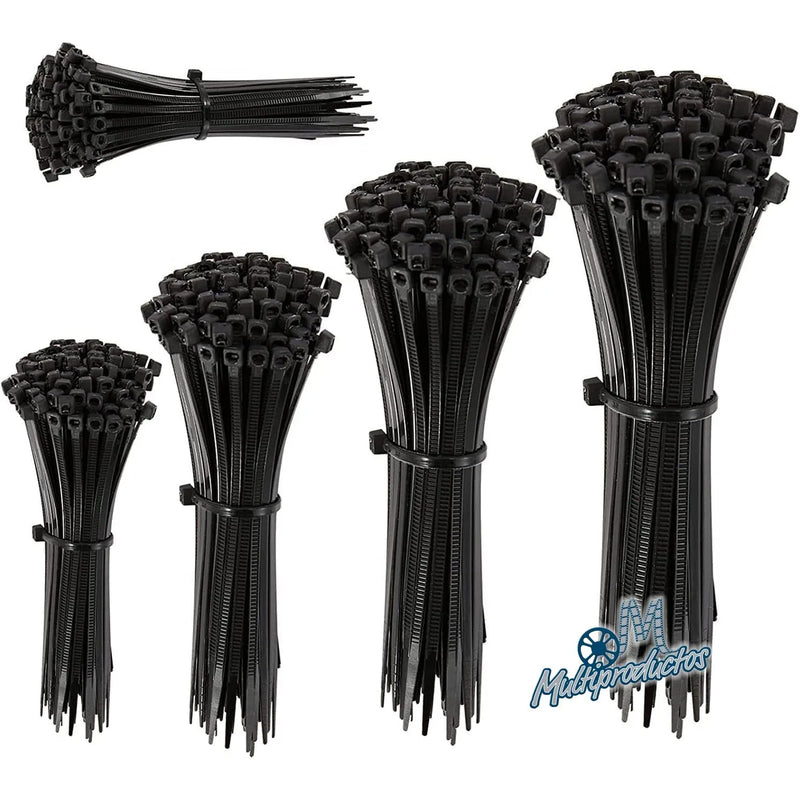 Cargue la imagen en el visor de la galería, Cinchos de Plastico - Pack 100 - Blanco ó Negro
