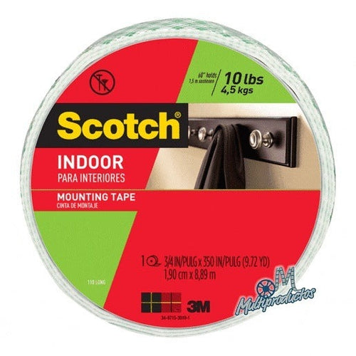 Cinta Doble Capa de Montaje 3M Pachona Interiores - 19mm x 8,89mts