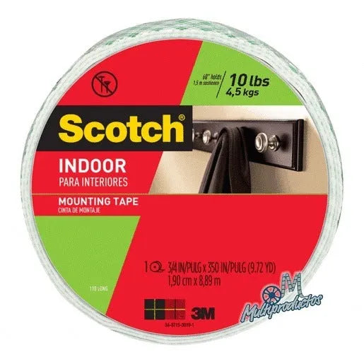 Cinta Doble Capa de Montaje 3M Pachona Interiores - 19mm x 8,89mts