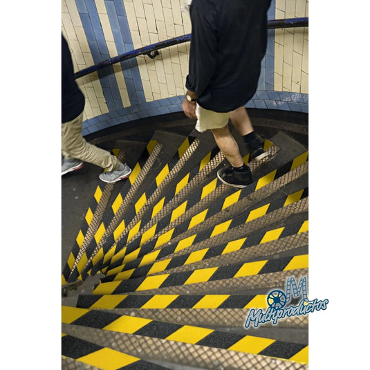 Cinta antiderrapante Amarillo/Negro 50mm x 18m