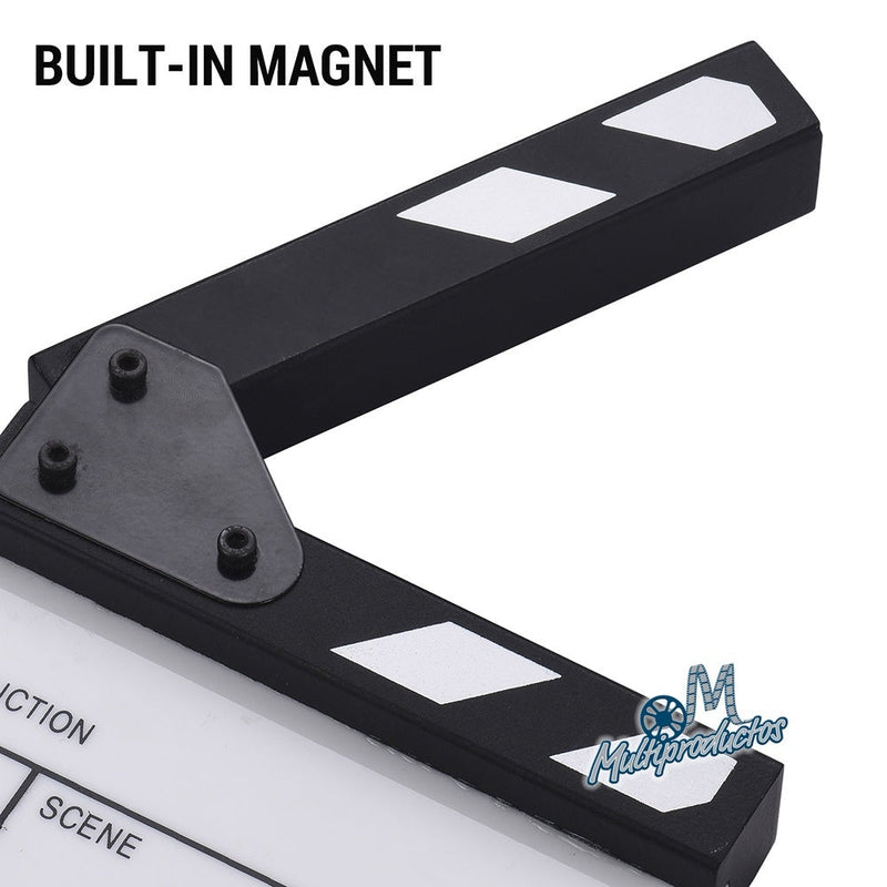 Cargue la imagen en el visor de la galería, Claqueta Acrilico - Tamaño compacto 15cm x 16.5cm
