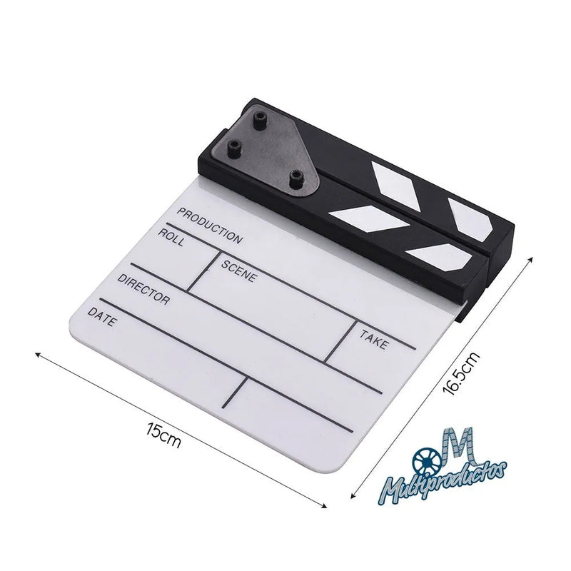 Cargue la imagen en el visor de la galería, Claqueta Acrilico - Tamaño compacto 15cm x 16.5cm
