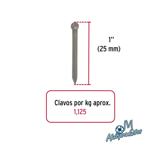 Clavos standard sin cabeza, para madera - Bolsa con 1 kg