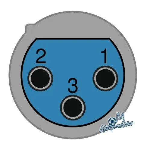 Conector 3-Pin XLR Hembra, Profesional
