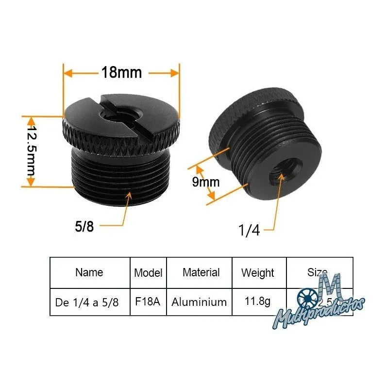 Cargue la imagen en el visor de la galería, Convertidor de Tornillo Rosca, Stand de Micrófono 1 Pieza
