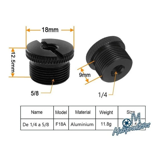 Convertidor de Tornillo Rosca, Stand de Micrófono 1 Pieza