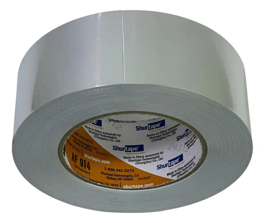 Cinta De Aluminio Shurtape 2 Pulgadas X 46 Metros Af914 Plateado Lisa
