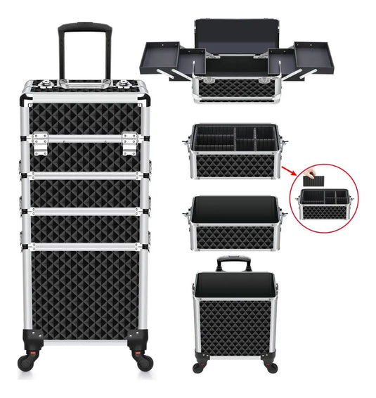 Neceser De 4 Niveles Profesional Con Llantas