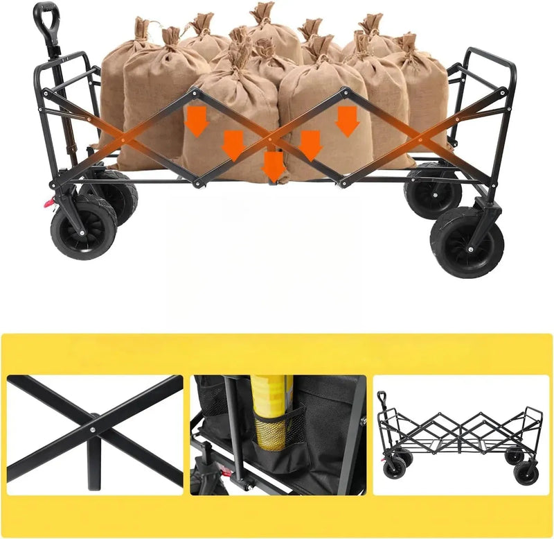 Cargue la imagen en el visor de la galería, Carrito Vagón Plegable Portátil Multiusos Resistente FilmCrew
