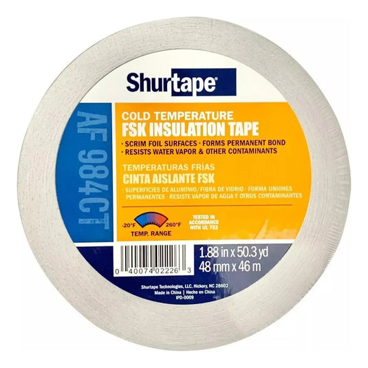 Cinta AF-984 de Aluminio Con Fibra 48mm X 46mt Shurtape Color