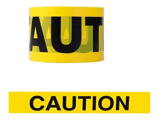 Cinta de Barricada Leyenda en INGLES 3" x 100m