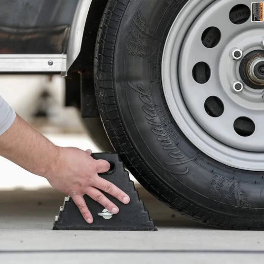 Calzas Cuña Tope P/ Rueda Llanta Carro, Camión ó Trailer