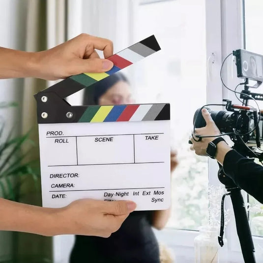 Claqueta Economica de Colores Acrilico 27cm x 30cm