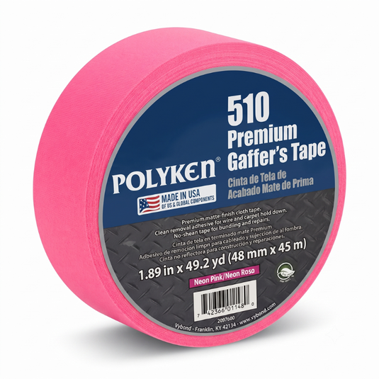 * Cinta Gaffer Fluorescente Neón 48mm x 45m — Alta Visibilidad - Multiproductos y expendables SA de CV