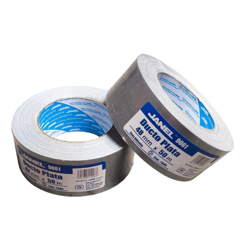 Cargue la imagen en el visor de la galería, Cinta Duct Tape Plata 2" x 50m - Multiproductos y expendables SA de CV
