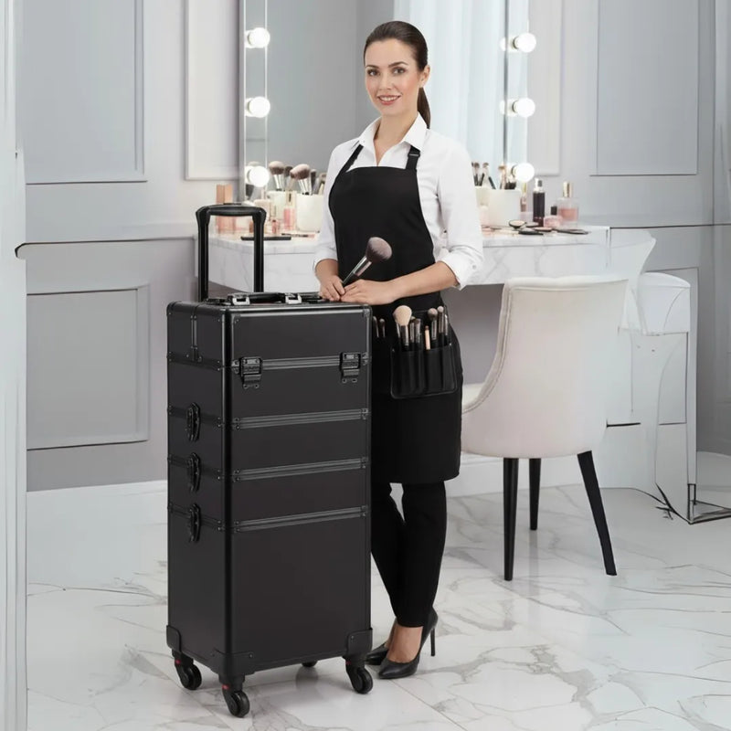 Cargue la imagen en el visor de la galería, Neceser De 4 Niveles Profesional Con Llantas
