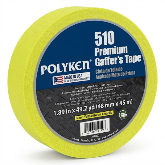 * Cinta Gaffer Fluorescente Neón 48mm x 45m — Alta Visibilidad - Multiproductos y expendables SA de CV