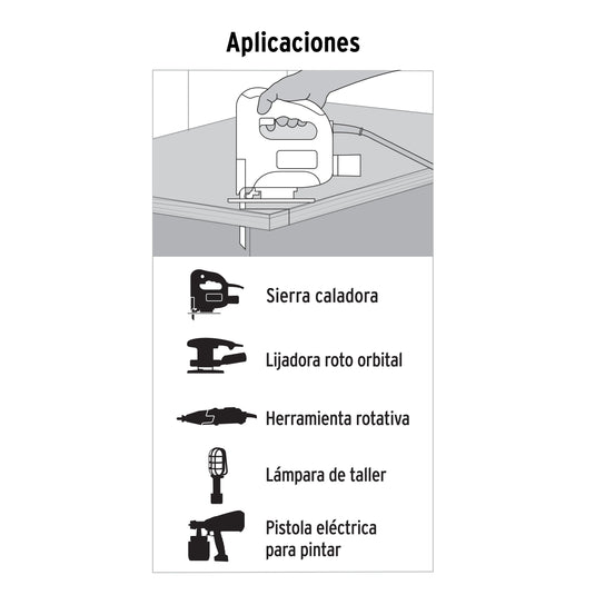 Extensiones Electricas de uso rudo, calibre 16