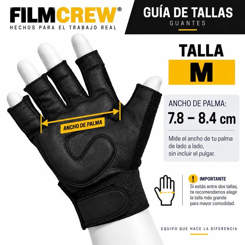 Cargue la imagen en el visor de la galería, Guante fingerless FilmCrew talla M, ancho de palma 7.8 a 8.4 cm
