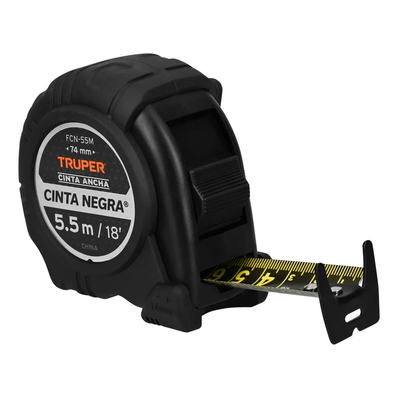 Cargue la imagen en el visor de la galería, Flexómetro contra impactos Cinta Negra x ancha 27 mm - 5.5 m
