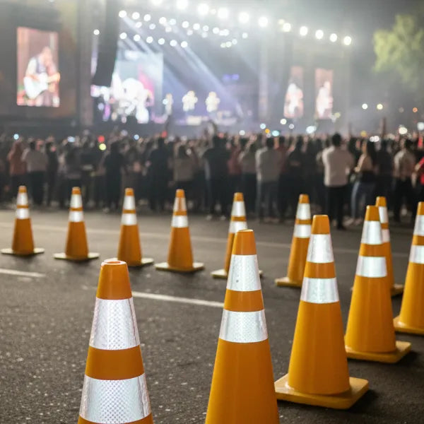 Cargue la imagen en el visor de la galería, Cono Precaucion Amarillo Con 2 Reflejantes Vial 70cm

