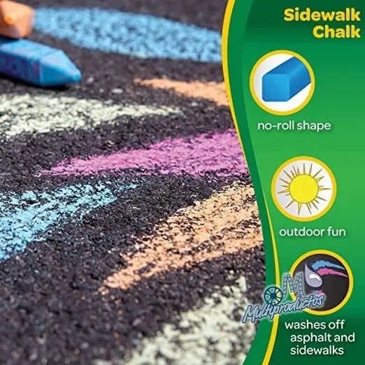 Cargue la imagen en el visor de la galería, Gises Crayola gigantes colores brillantes 24 pza
