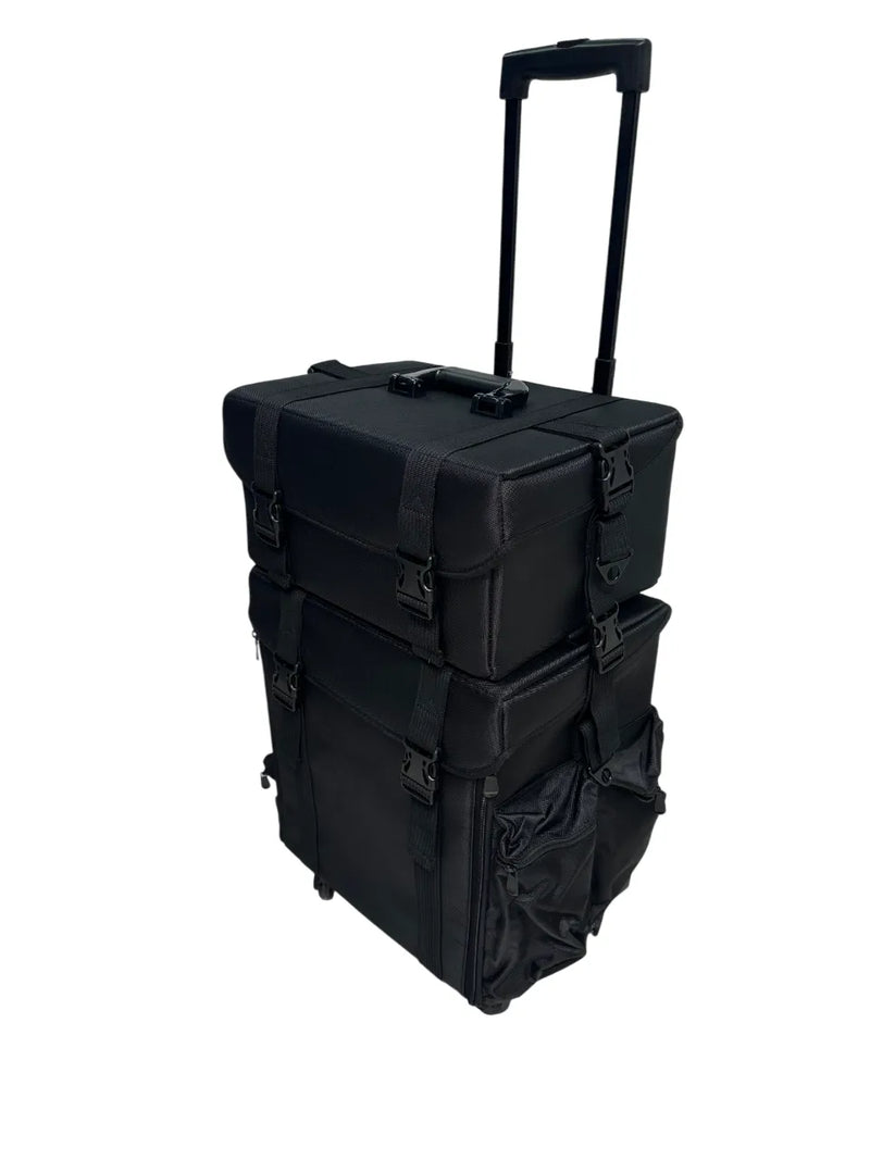 Cargue la imagen en el visor de la galería, Maletín Maquillaje Profesional C/ Ruedas Estuche Organizador
