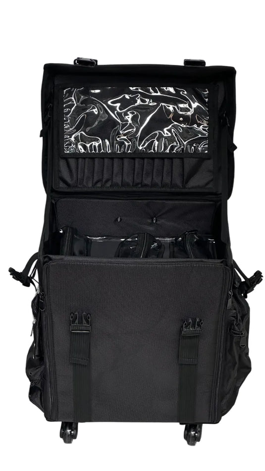 Maletín Maquillaje Profesional C/ Ruedas Estuche Organizador