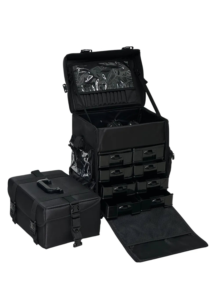 Cargue la imagen en el visor de la galería, Maletín Maquillaje Profesional C/ Ruedas Estuche Organizador
