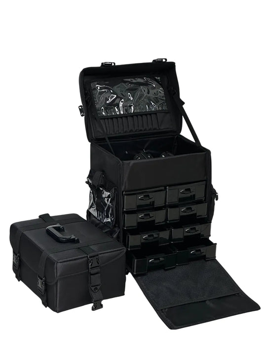 Maletín Maquillaje Profesional C/ Ruedas Estuche Organizador