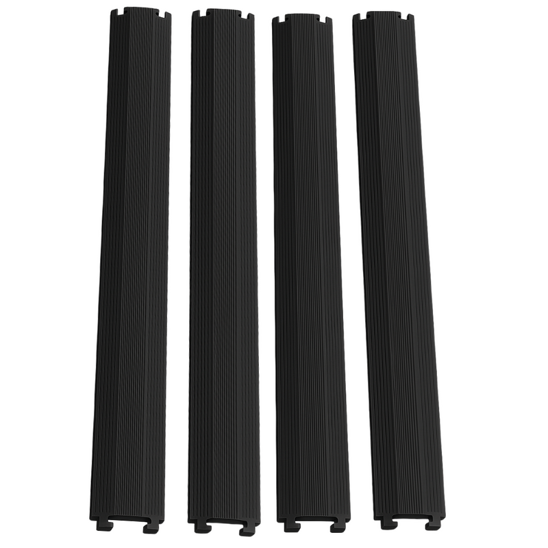 Cargue la imagen en el visor de la galería, PACK PASACABLES PEATONAL NEGRO DE 1 CANAL (4pza )
