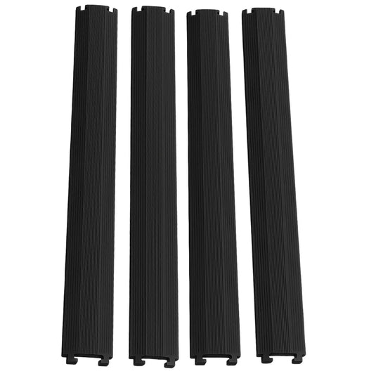 PACK PASACABLES PEATONAL NEGRO DE 1 CANAL (4pza )