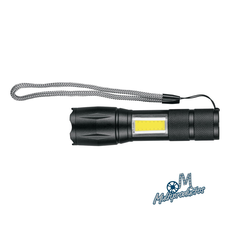 Cargue la imagen en el visor de la galería, Linterna de 1 LED 270 lm con luz de emergencia, recargable
