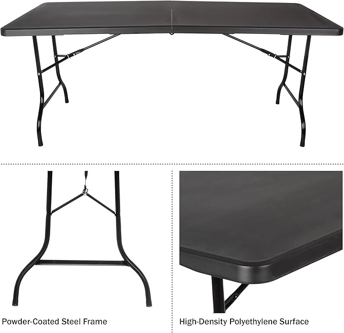 Cargue la imagen en el visor de la galería, Mesa Plegable De Plástico Tipo Portafolio 1.80m
