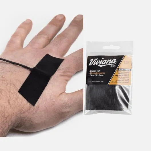 Moleskin Tape Viviana Small Soft Strip Tape 30-Pack, Negro